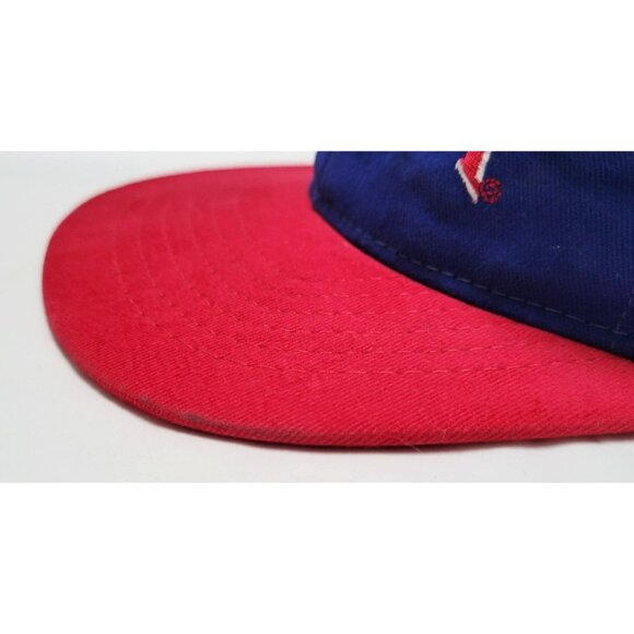Vintage Jim Beam Blue Red Adjustable Snapback Baseball Hat Cap OSFM - Picture 4 of 12